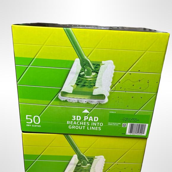 SWIFFER Heavy Duty Dry Sweeping Cloths Deep Pockets Trap + Lock 50 Count 2 Packs - Picture 4 of 5